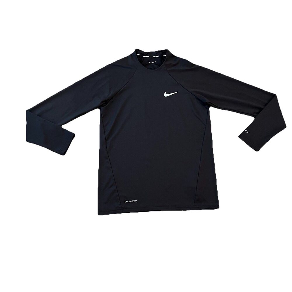 Nike Dri Fit Men’s Rash Guard Small UPF 40 Black